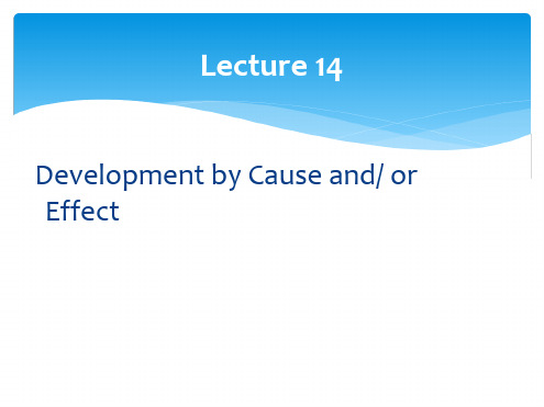 英文写作-Lecture-1Cause-and-Effect