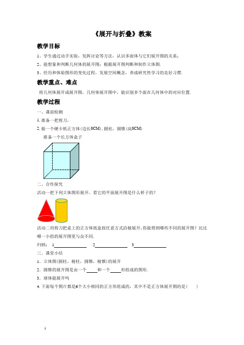 《展开与折叠》教案