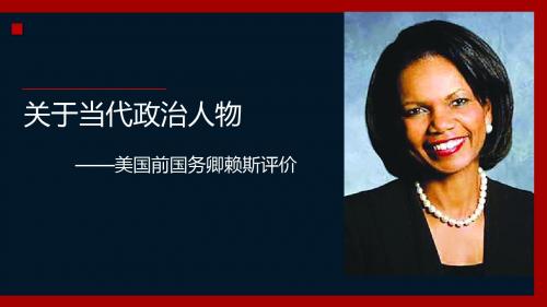 政治人物赖斯