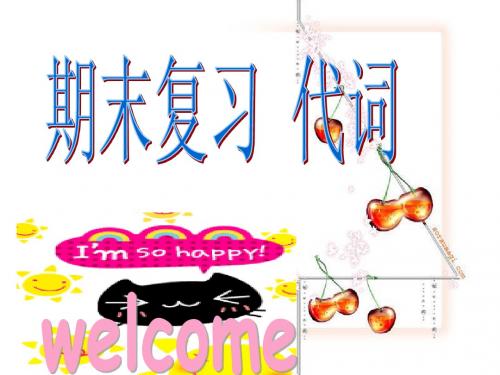 复习专项—代词