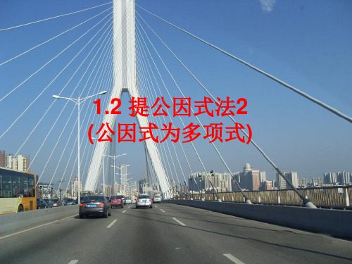 1.2提公因式法(2)公因式为多项式