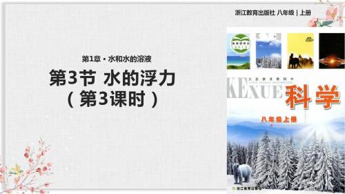 浙教版八年级科学上册课件《水的浮力》(第3课时)