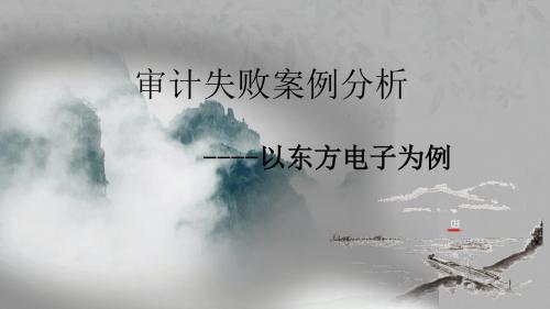 东方电子——注册会计师审计失败