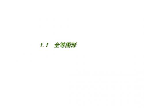 最新苏科版初二数学上册第1章《全等三角形》全单元课件