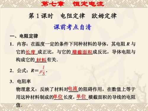 2013届高考物理第一轮考点自清复习课件22