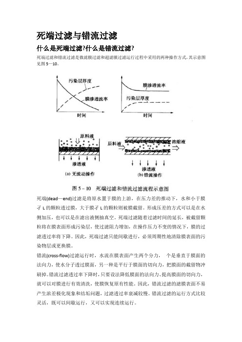 死端过滤与错流过滤