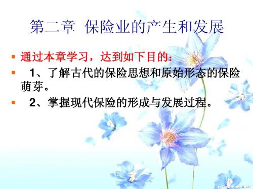 保险学课件第二章