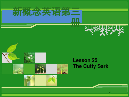 新概念英语第三册第25课 lesson25(课堂PPT)