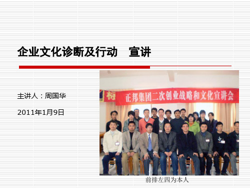 企业文化诊断及行动ppt课件