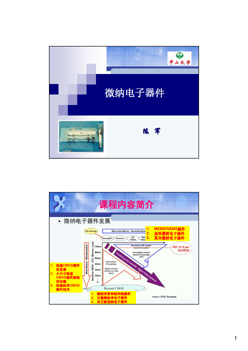 微纳电子器件3-1(总第九次课)
