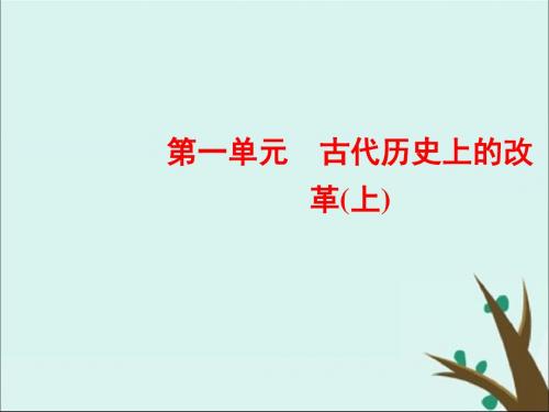 高中历史第一单元古代历史上的改革(上)第2课日本仿效唐制的变革课件岳麓版选修1
