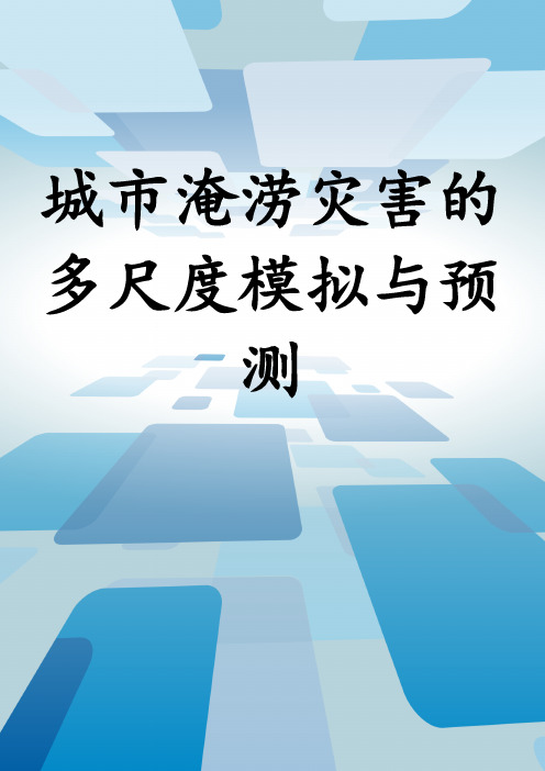 城市淹涝灾害的多尺度模拟与预测