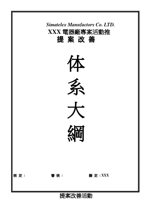 提案改善体系大纲