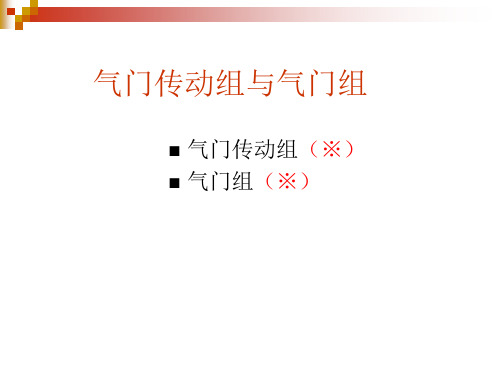 汽车发动机构造详解-气门传动组与气门组