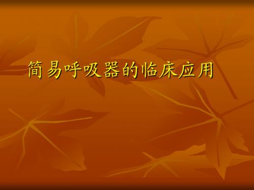 简易呼吸器
