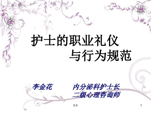 护士的职业礼仪与行为规范范文.ppt