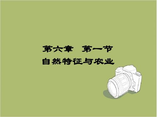 【人教版】八年级地理下册：6.1-自然特征与农业ppt教学课件
