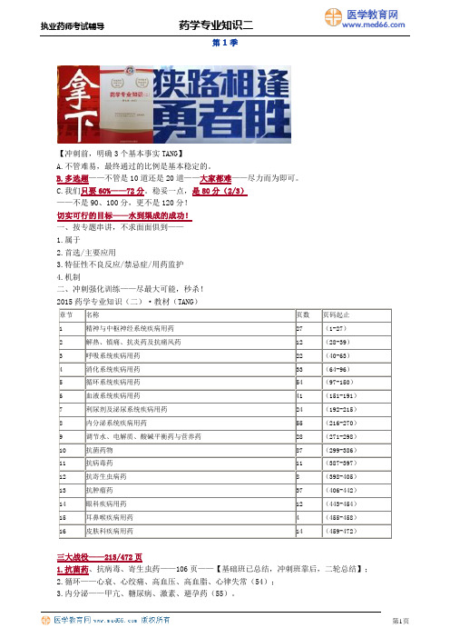 循环系统疾病用药剖析