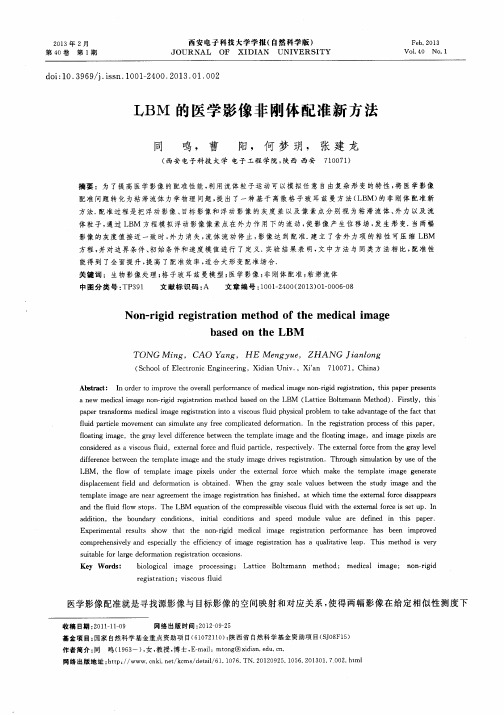LBM的医学影像非刚体配准新方法