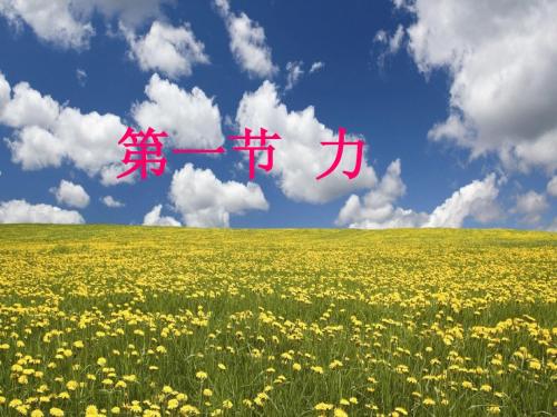 沪科版6.1_力_教学课件
