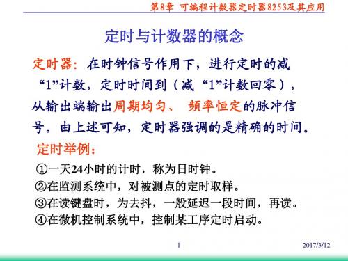 第八章_可编程计数器定时器8253及其应用(车辆)