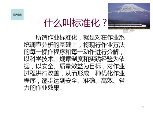 班组安全管理-标准化PPT课件