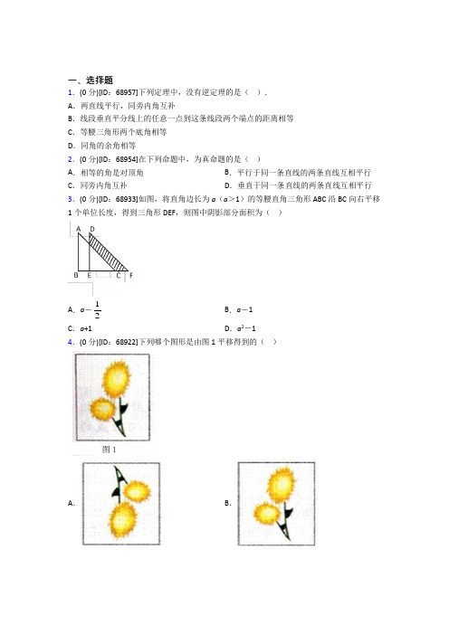 (压轴题)人教版初中七年级数学下册第五章《相交线与平行线》模拟检测(包含答案解析)(2)