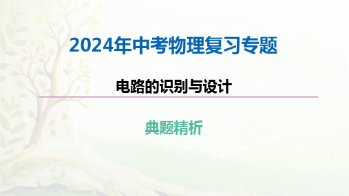 2024年中考物理复习专题《电路的识别与设计》PPT课件