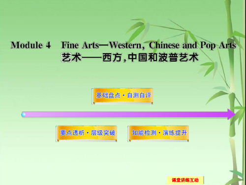 外研版高中英语必修2 Module 4《Fine Arts-Western, Chinese and Pop Arts》ppt复习课件