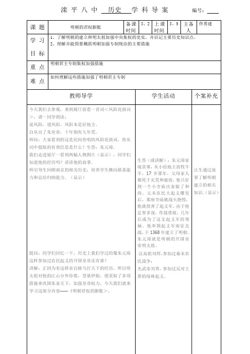 明朝君权的膨胀 (2)