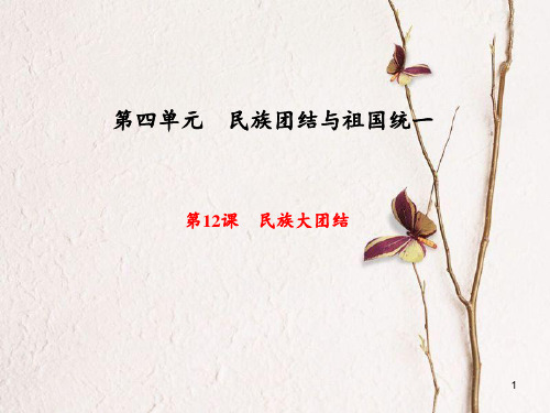 八年级历史下册 第12课 民族大团结课件 新人教版.pptx