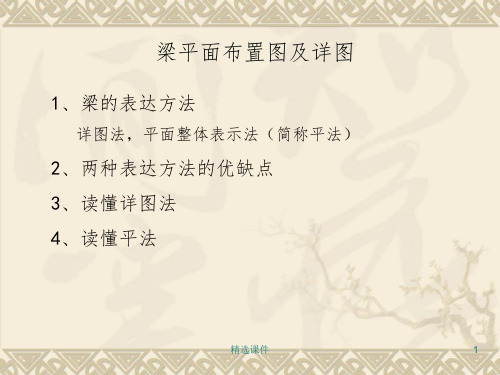 梁平面布置图及详图(很好很实用的)
