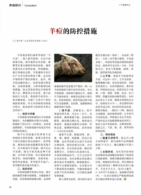 羊痘的防控措施