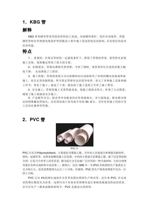 常见工程管材