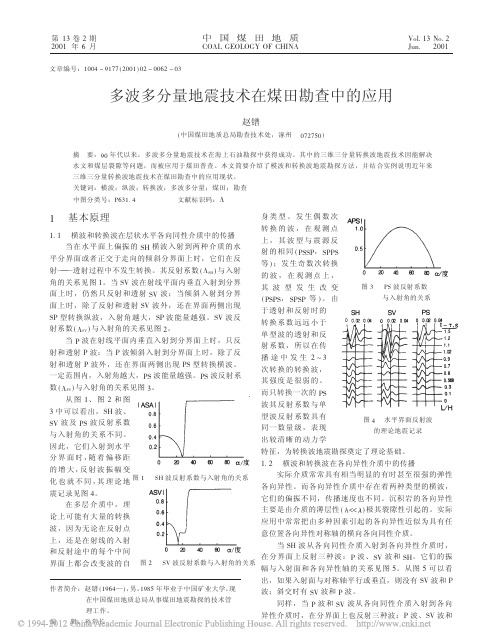 多波多分量地震技术在煤田勘查中的应用_赵镨