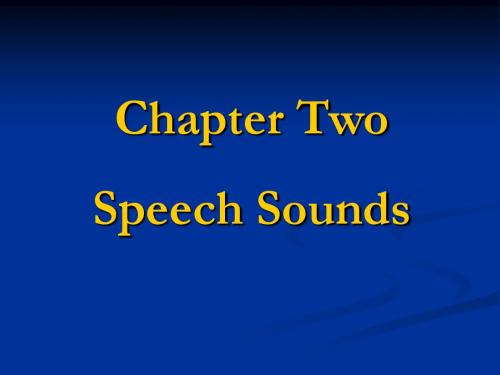 语言学教程02Chapter 2_sound