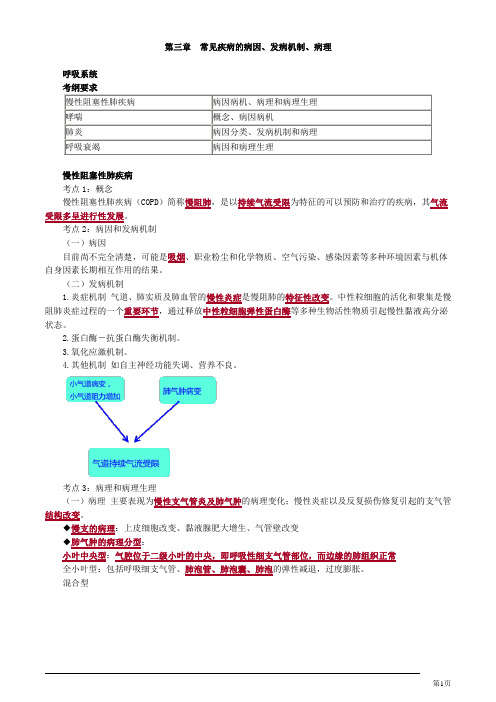 心血管内科主治医师考试教材讲义第三章常见疾病的病因、发病机制、病理基础知识