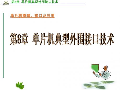 单片机 山大 第8章  单片机典型外围接口技术