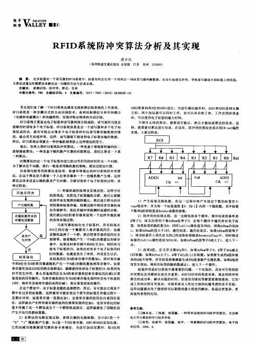 RFID系统防冲突算法分析及其实现