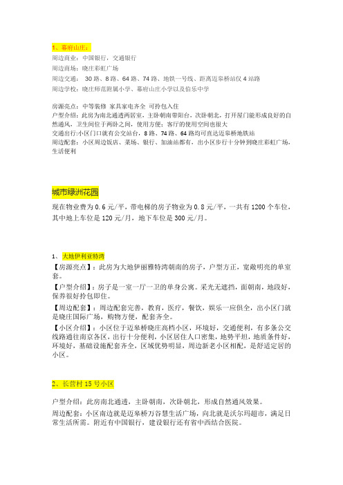 房源模板