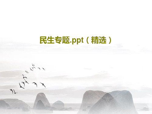 民生专题.ppt(精选)PPT共21页