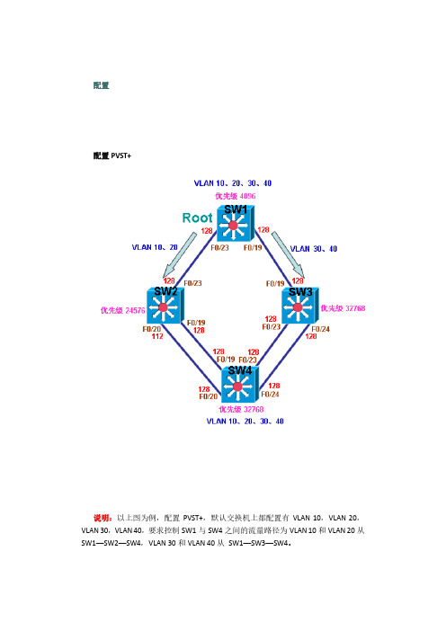 交换机STP实验配置