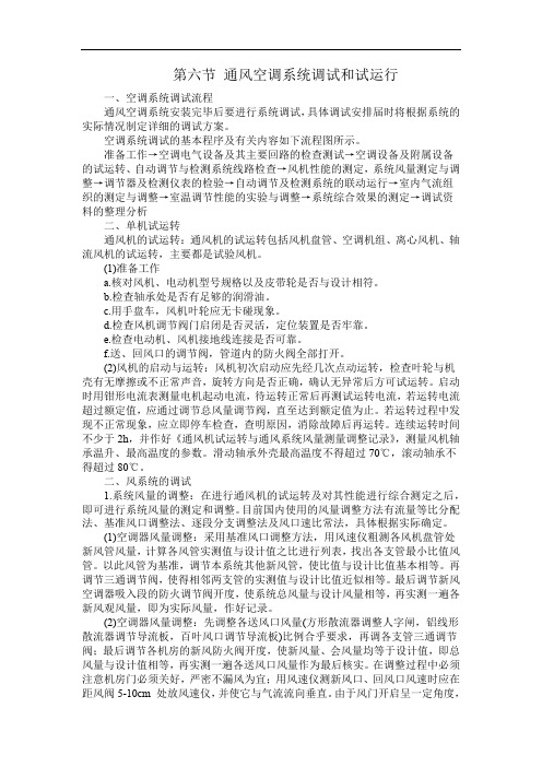 通风空调系统调试和试运行