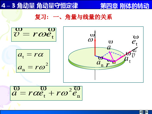 4-3角动量 角动量守恒定律