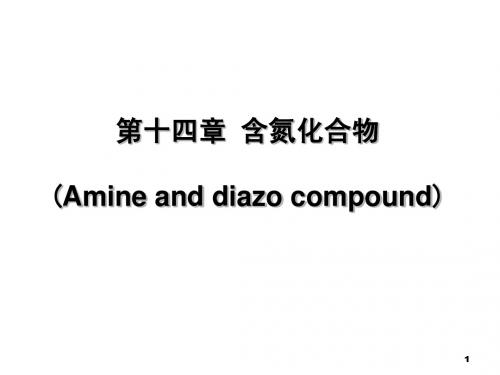 有机化学 含氮化合物