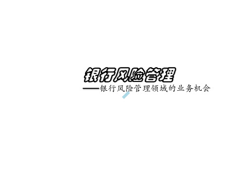 银行风险管理体系