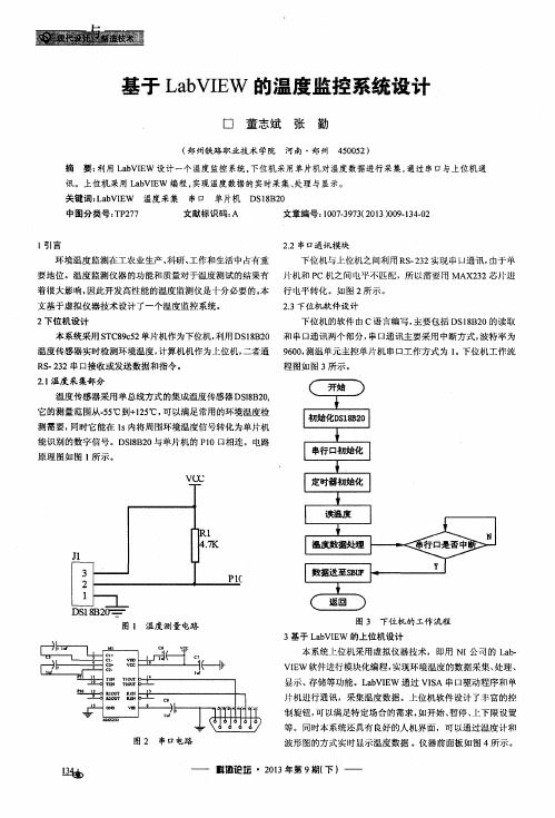 基于LabVIEW的温度监控系统设计