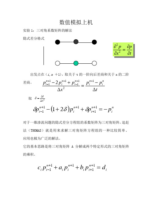 油藏数值模拟实验报告课案