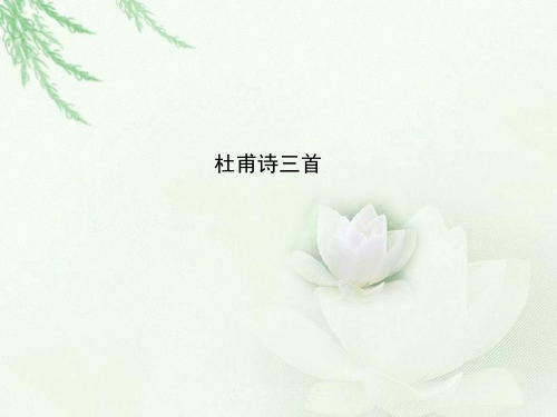 杜甫诗三首