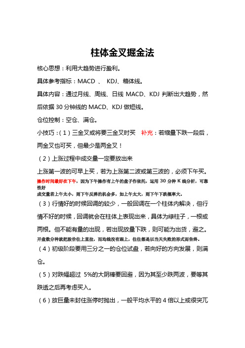 掘金战法完善版